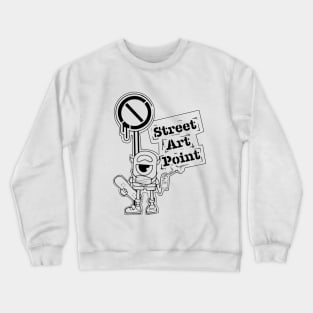 Hugus x Street Art Point Crewneck Sweatshirt